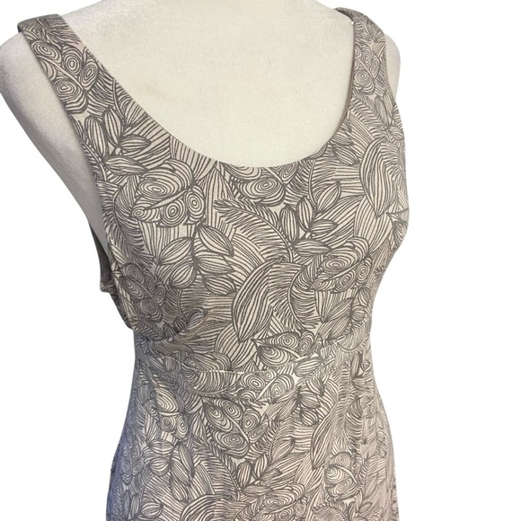 Telluride Clothing Co Sleeveless Dress Sundress Size M Tan Brown Tie Back Comfy - Picture 2 of 10